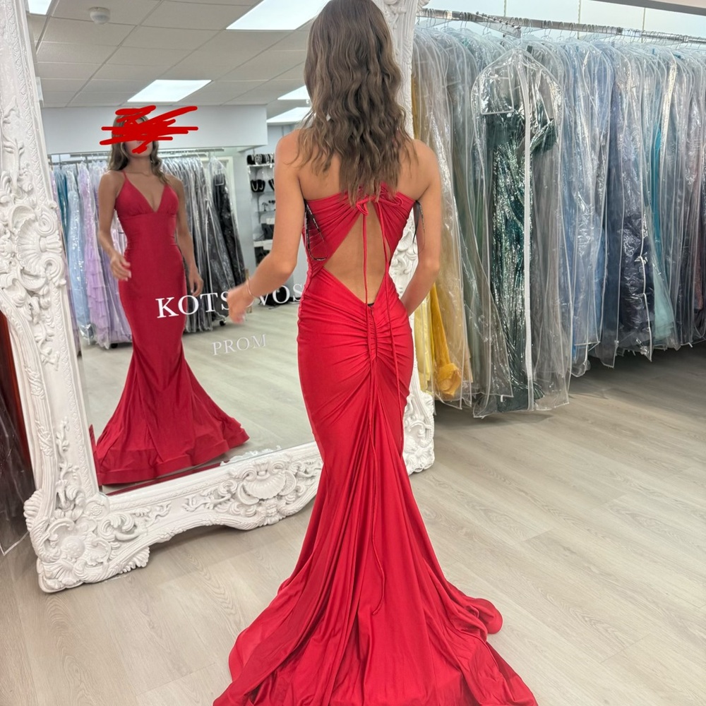 Elegant Red Evening Gown